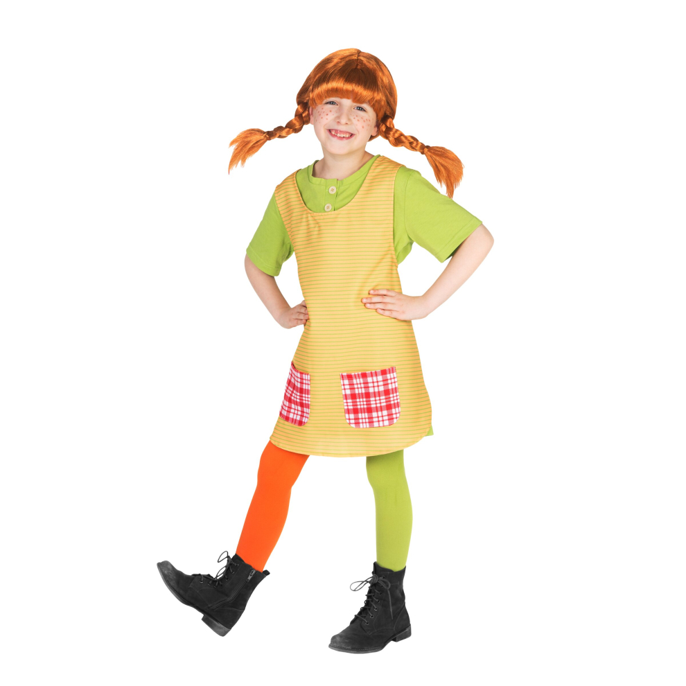 (5-6 years (110-116 cm)) Pippi Longstocking costume for girls