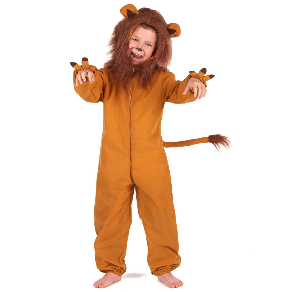 (M 7-9 years (120-130 cm)) Children's polar effect lion costume