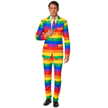 (S (EU 46)) Mr. Rainbow SuitmeisterMen's Costume