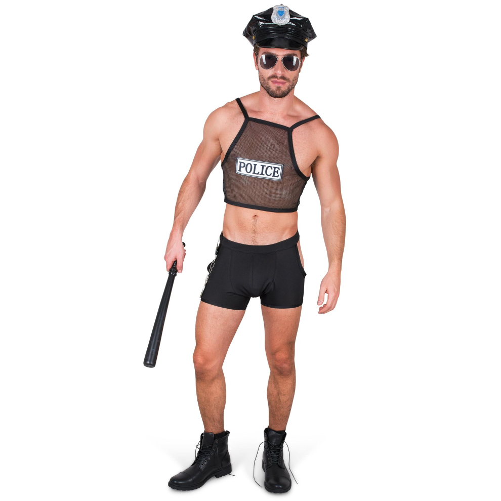 (M) Naughty policeman costume for men