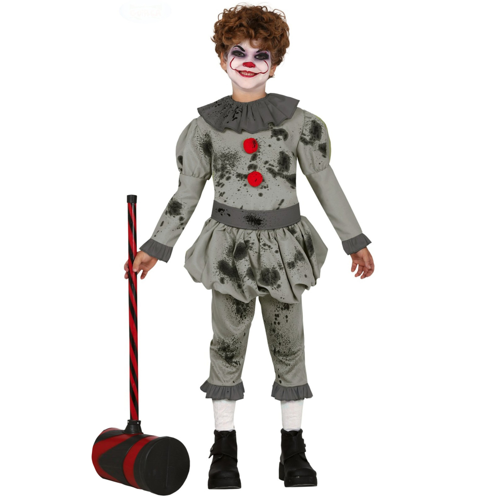 (3 to 4 years (95-105 cm)) Boy's psychopathic clown costume