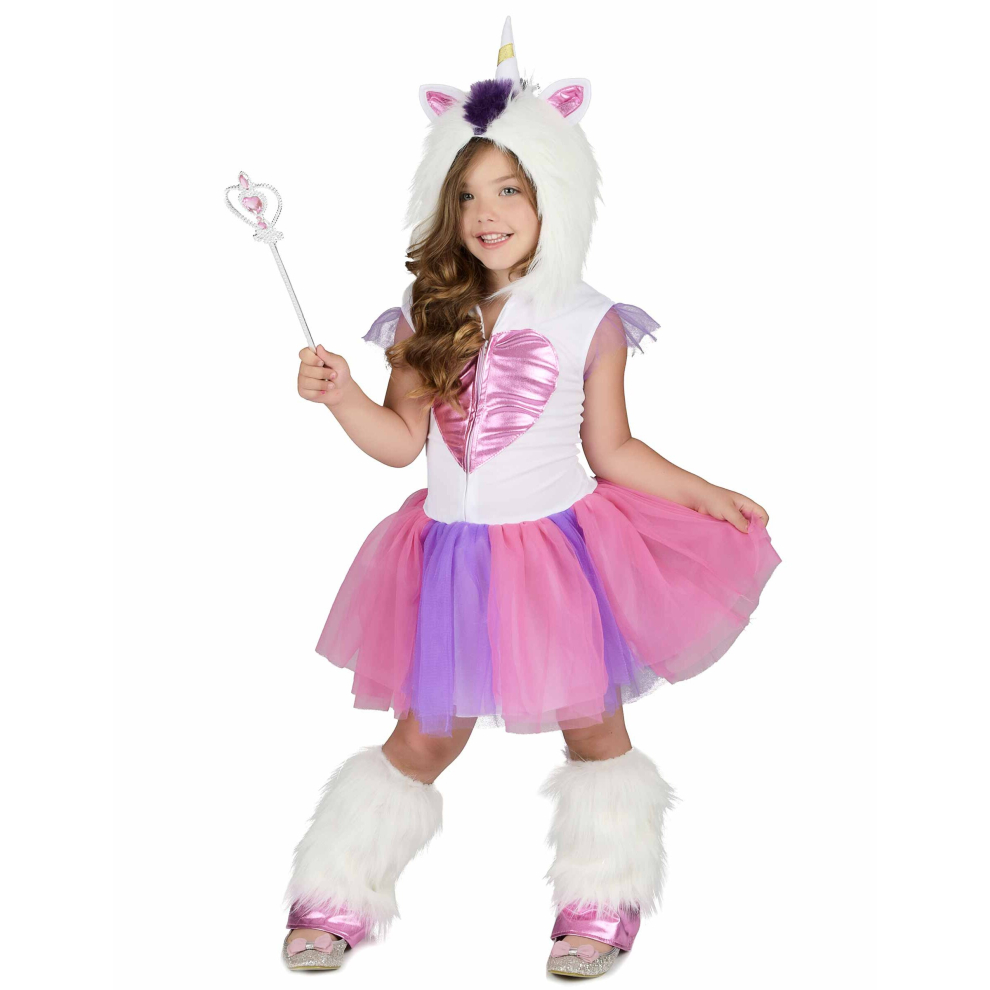 (5 - 6 years (S)) Girls' Unicorn Princess Costume