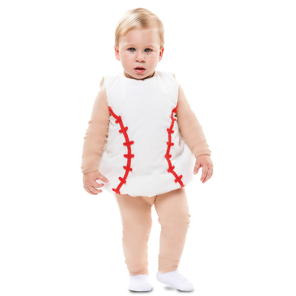 Rubies (6 To 12 Months (67-69 Cm)) Baby Baseball Costume Beige/White/Red