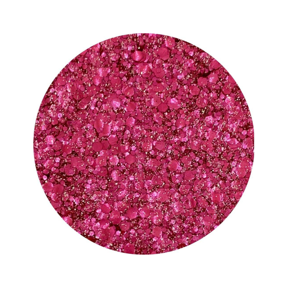 Bright pink biodegradable glitter Tagadamour - Si si la paillette