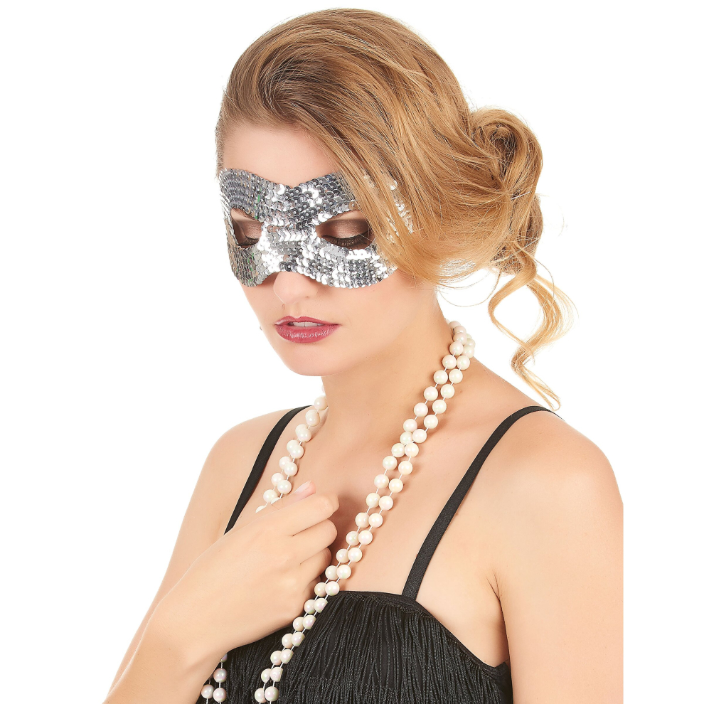 Rubies Wolf With Sequins Adult Silver