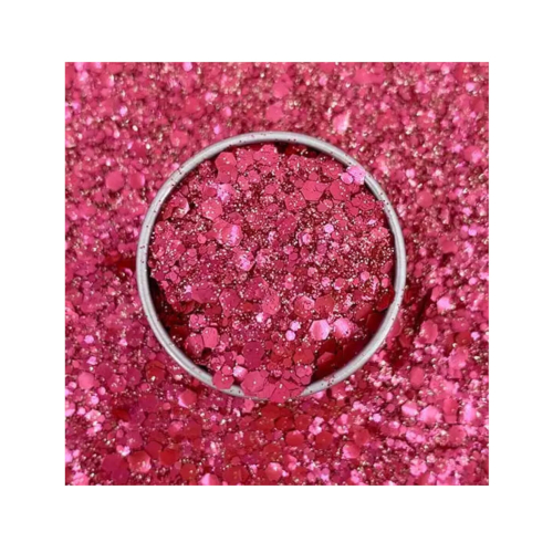 Rubies Bright pink biodegradable glitter Tagadamour - Si si la paillette 1
