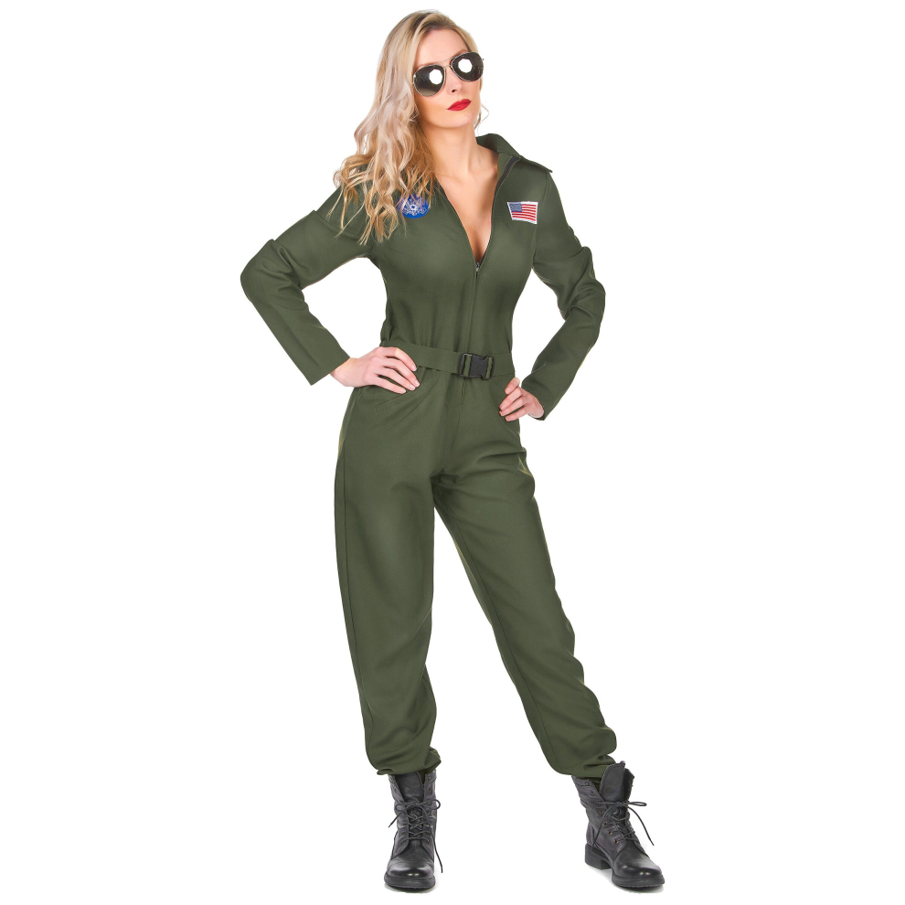 (XS) Women's airplane pilot costume