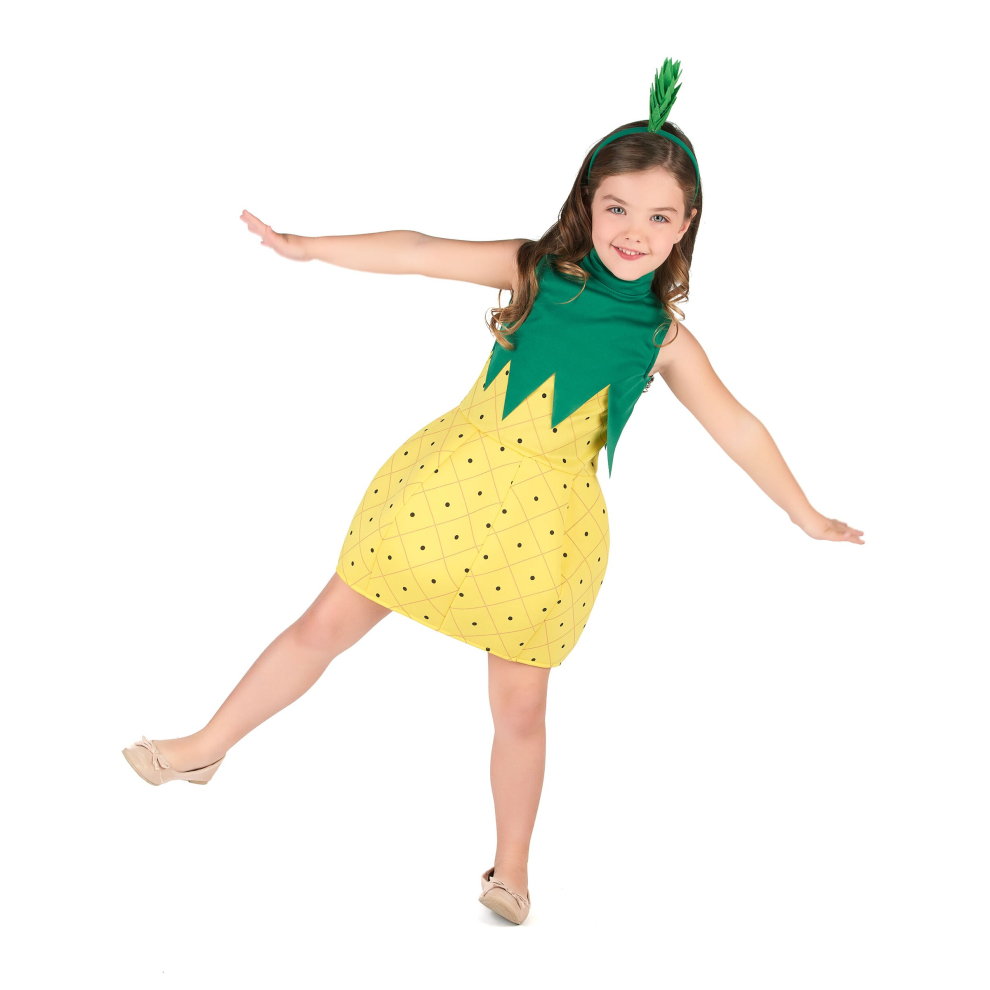 (5 - 6 years (S)) Girls' pineapple dress costume