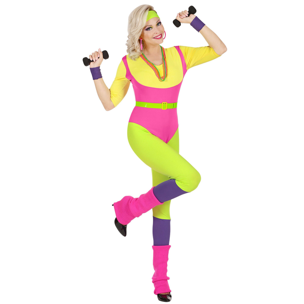 (XS) 80s aerobics teacher costume for women