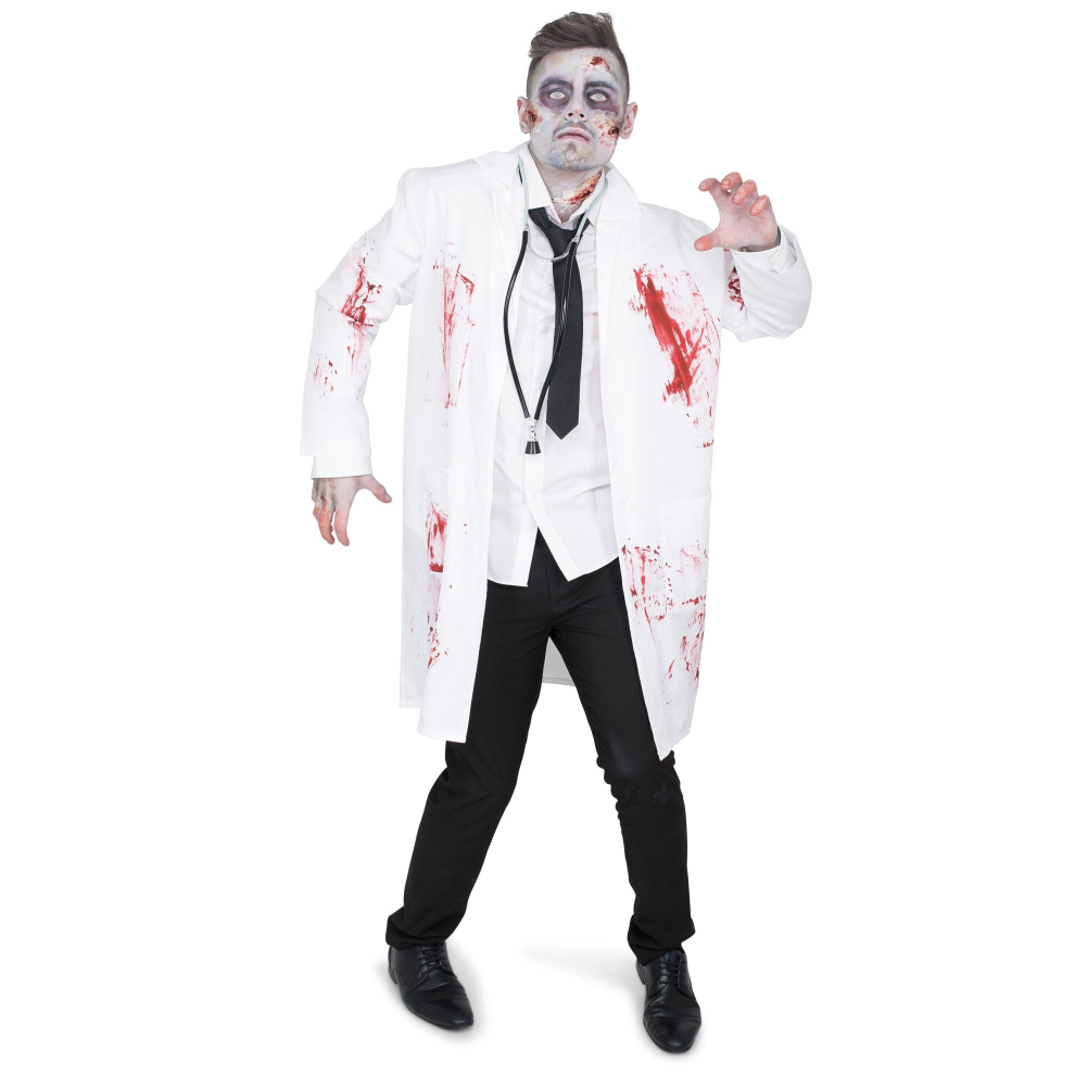 (M) Men's zombified doctor costume