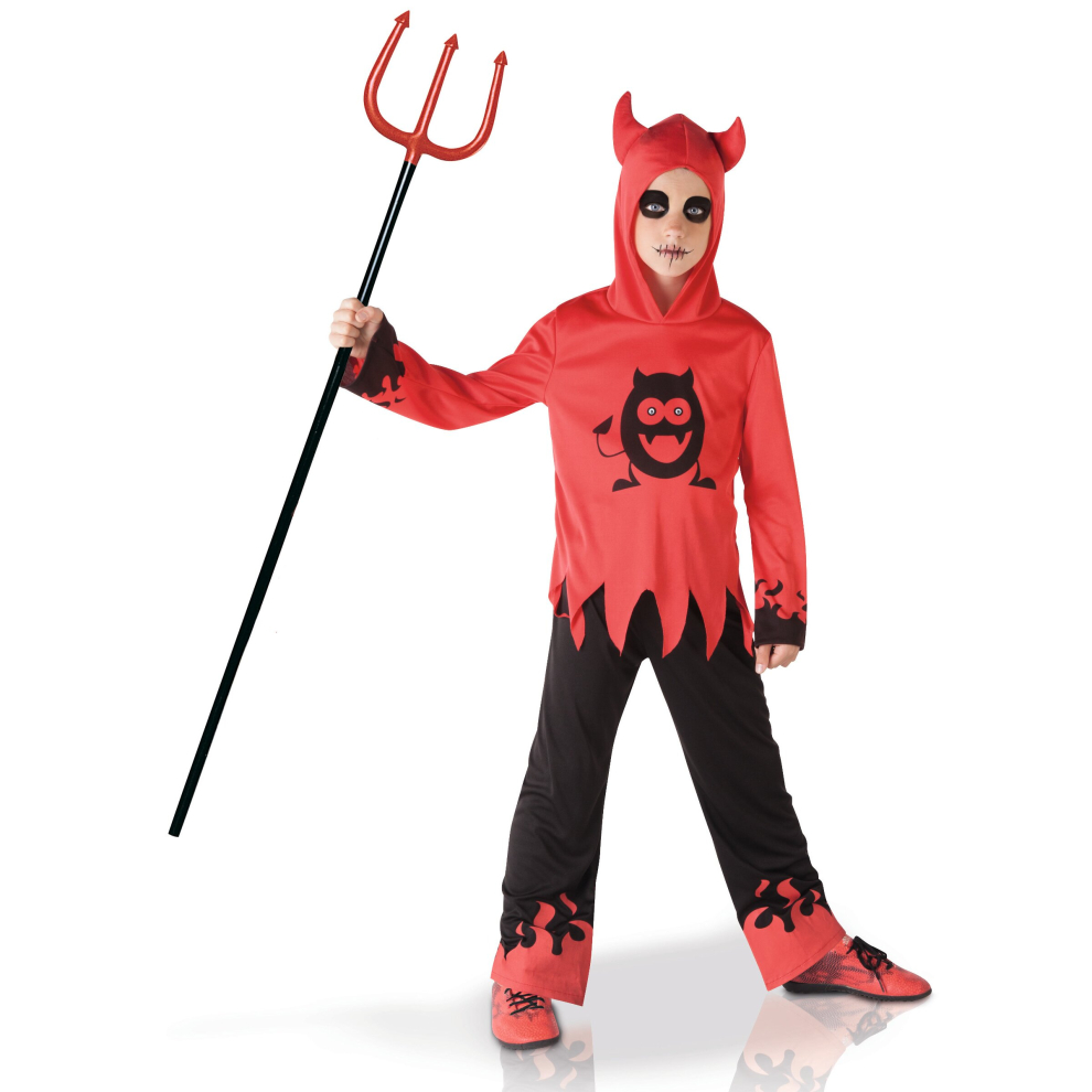 (8 to 10 years) Imp costume with moving eyes for boys