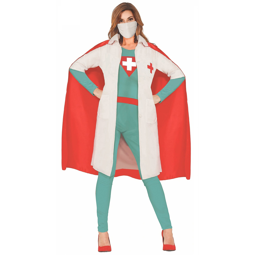 (L (42-44)) Super doctor costume for women