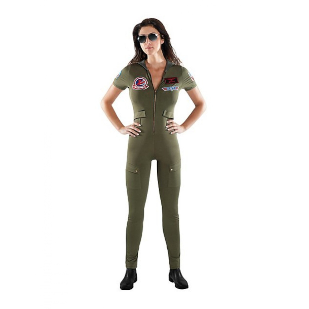 (Large) Adult Top Gun Jumpsuit Costume