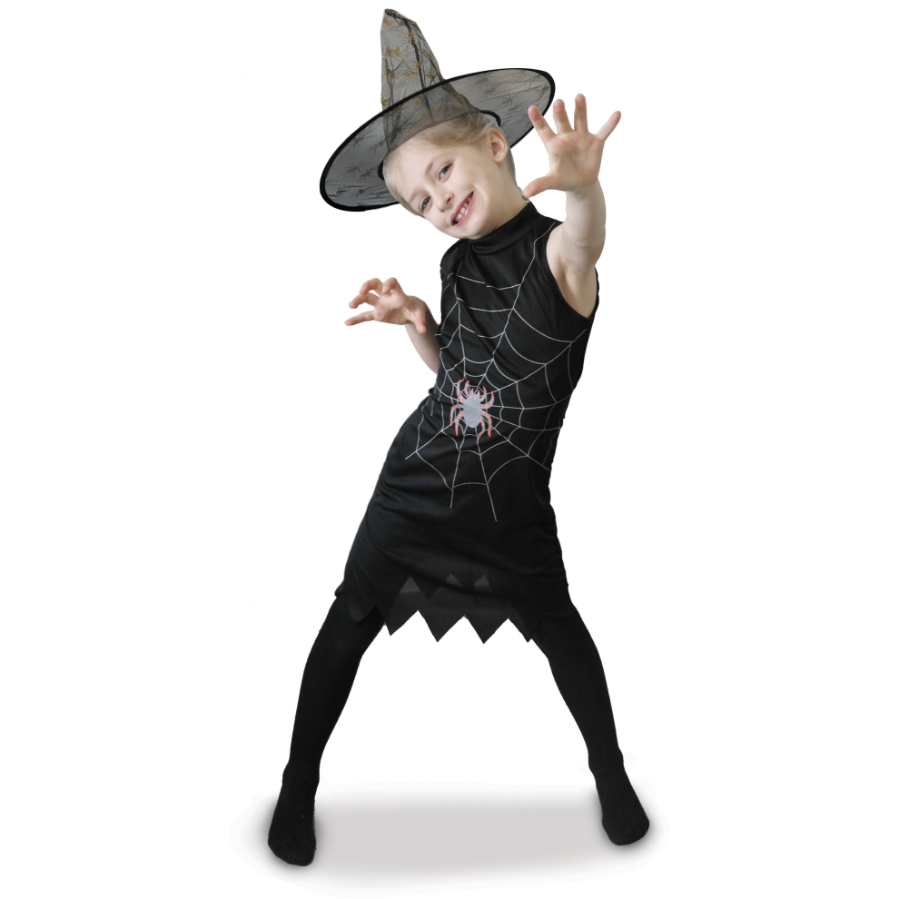 (3 to 4 years (90 to 104 cm)) Witch costume with hat for girls