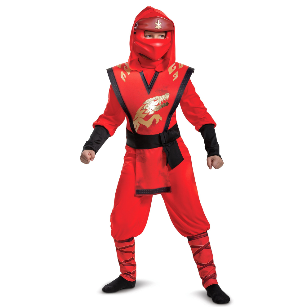 (7 - 8 years (124 - 136 cm)) LEGACY deluxe Kai Ninjago costume - LEGO for children