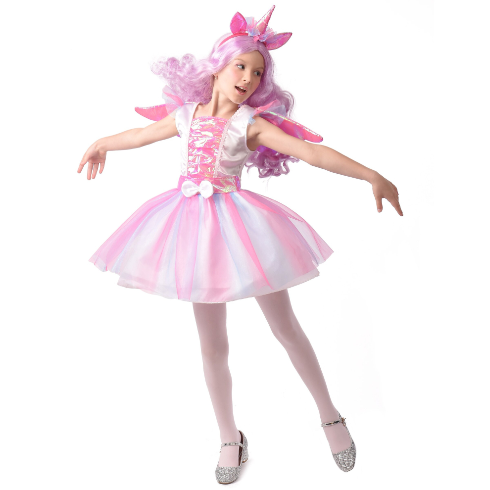 (L 10-12 years (130-140 cm)) Unicorn tutu costume for girls