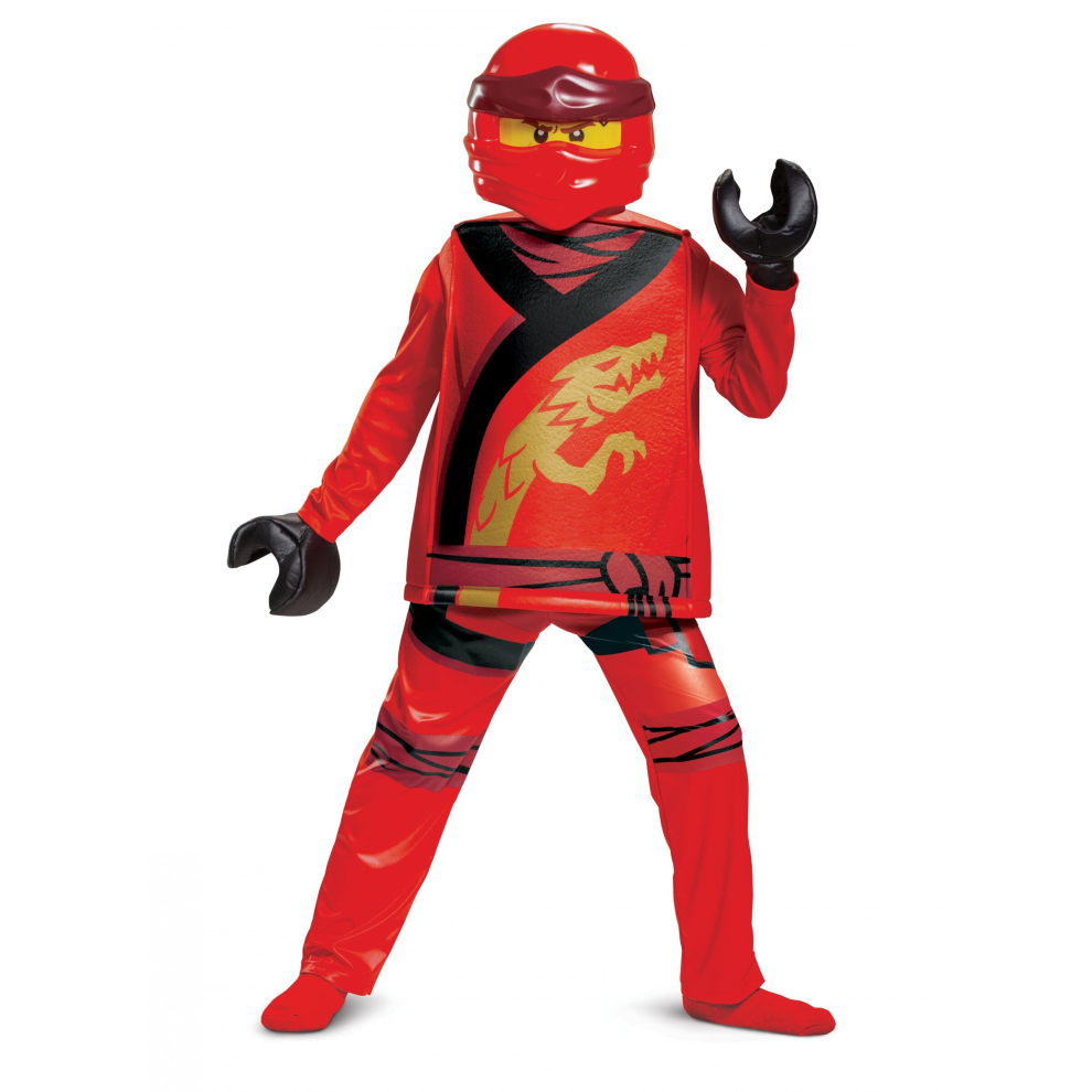 (5 - 6 years (109 - 126 cm))) Deluxe Kai Ninjago Legacy costume - LEGO for children