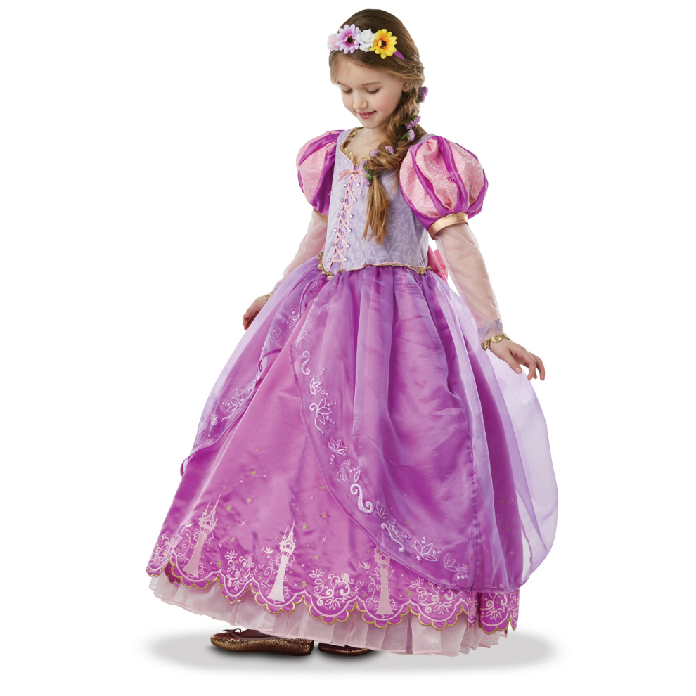 (7 - 8 years (122-128 cm)) Princess Rapunzel collector's costume for girls