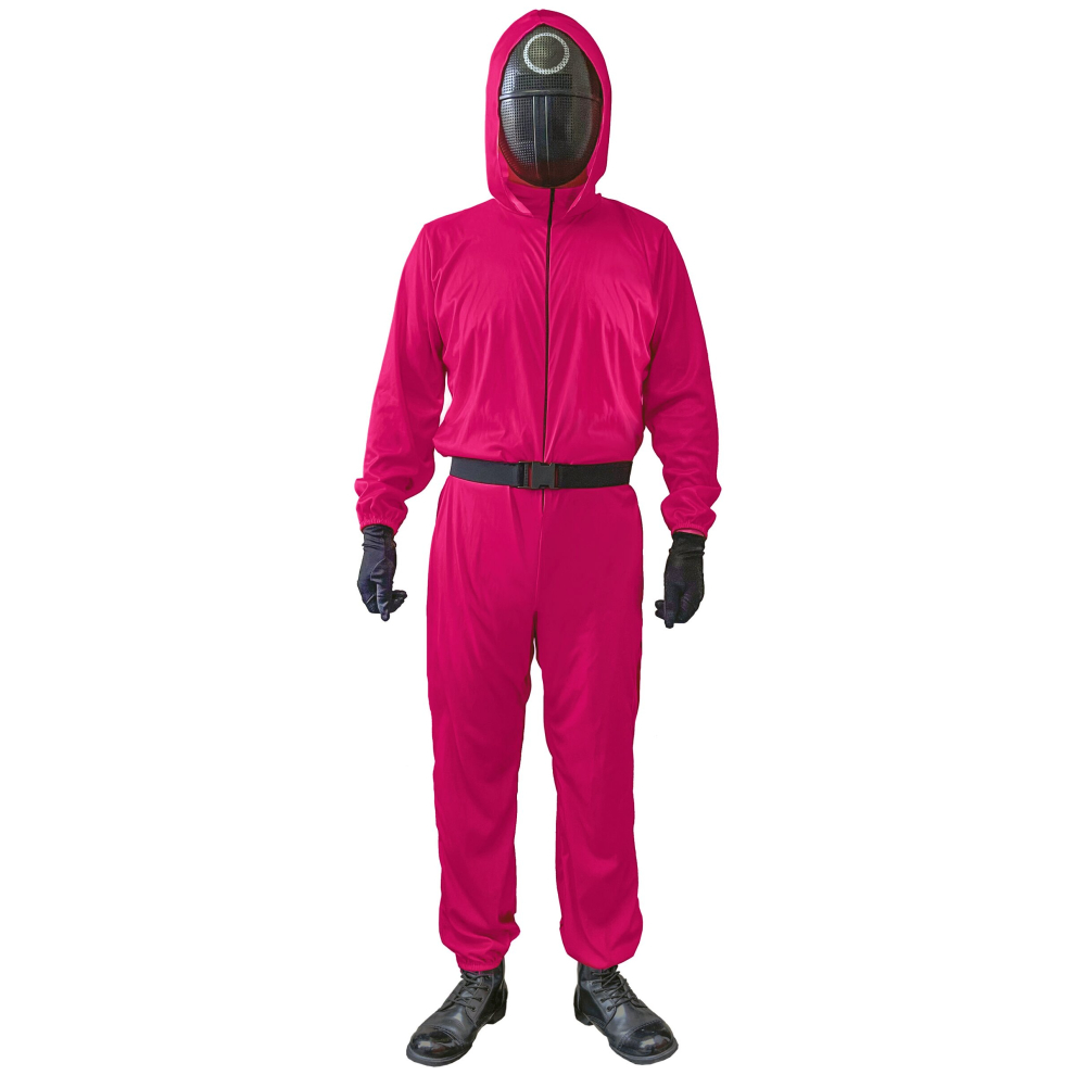 (S / M (160-175cm)) Adult pink game keeper costume