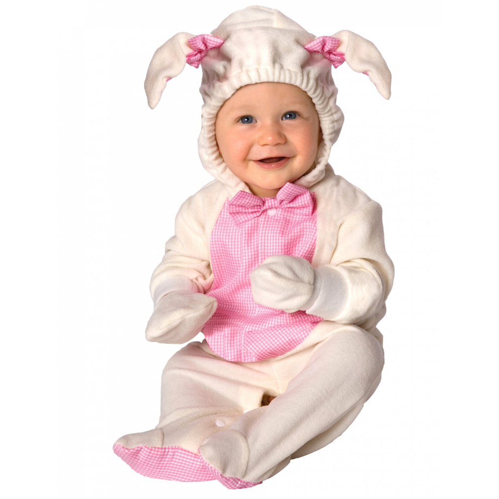 Lamb costume baby jumpsuit