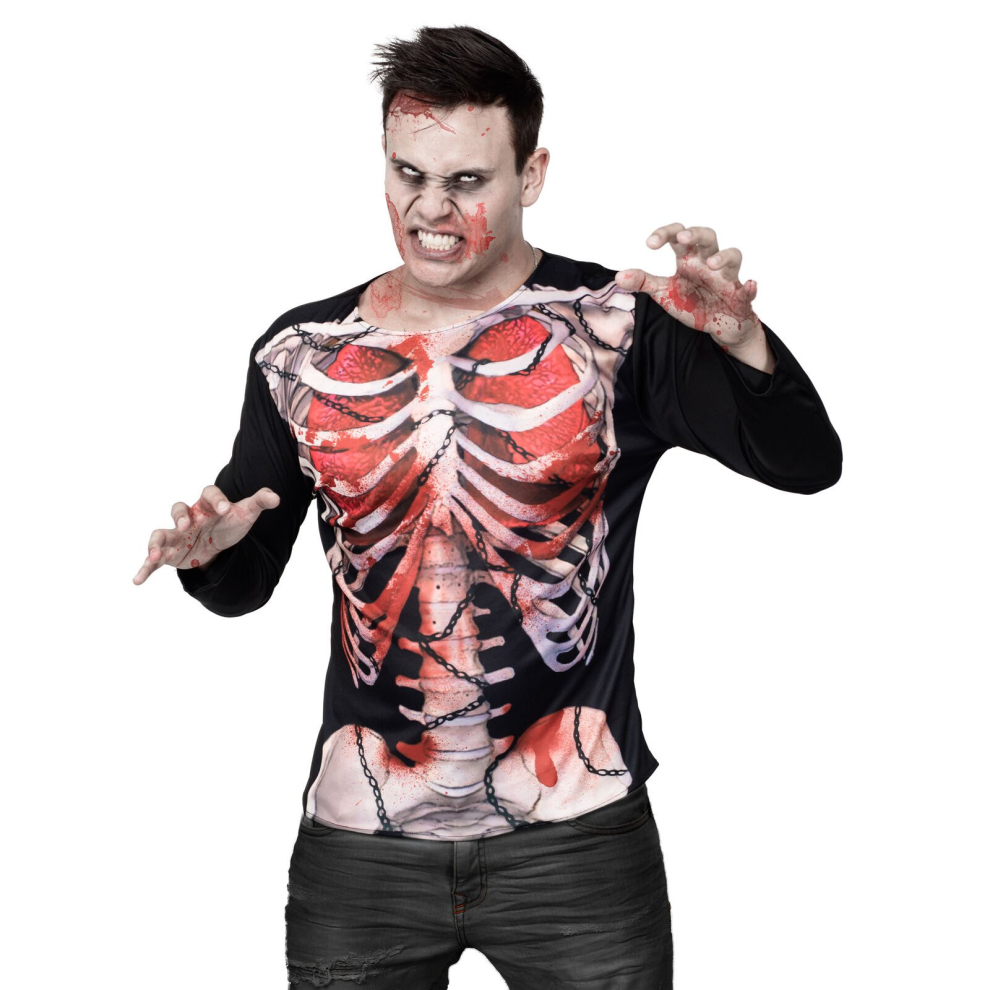 Rubies Halloween Skeleton Zombie T-Shirt