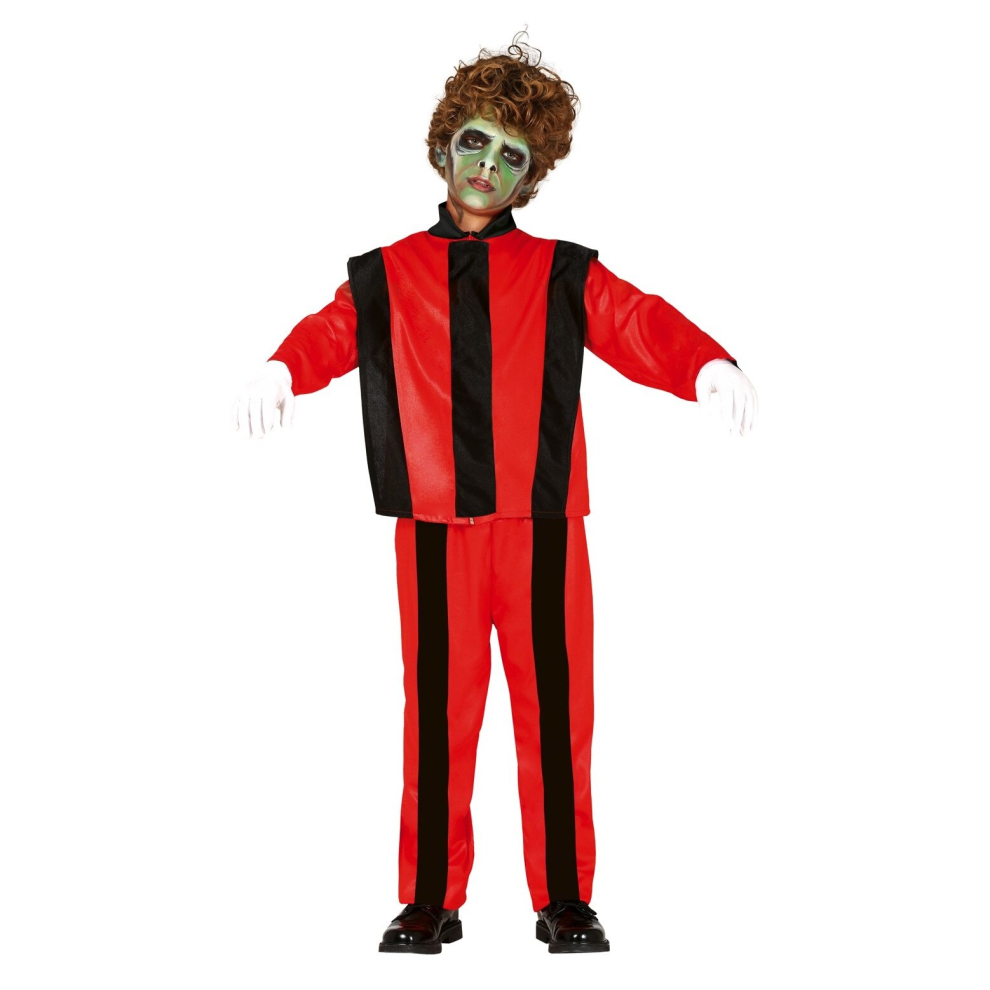 (5 to 6 years (110-115 cm)) Boys' red pop star costume