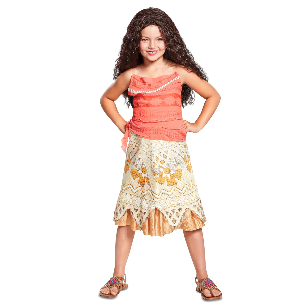 (3 - 4 years (97 - 109 cm)) Deluxe Moana costume for girls