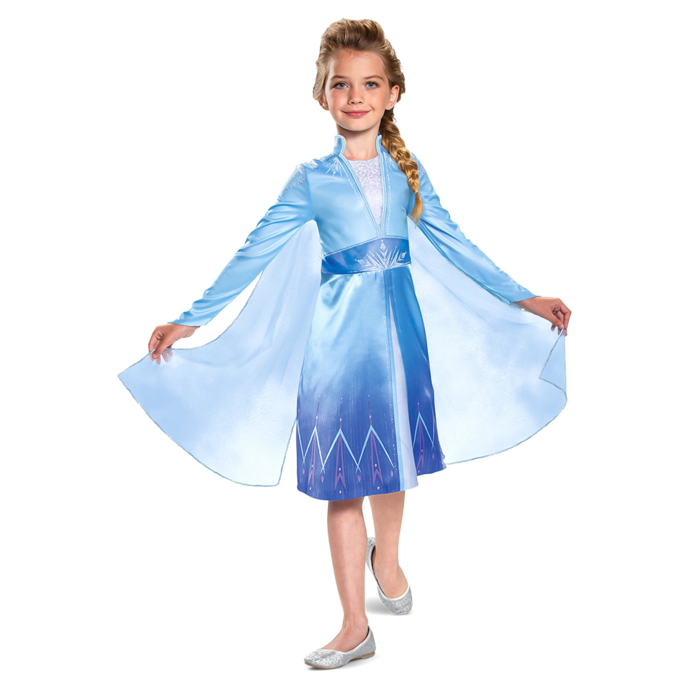 (3 - 4 years (97 - 109 cm)) Classic Elsa Frozen 2 costume for girls