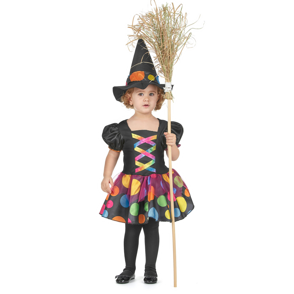 Colorful witch costume for girls