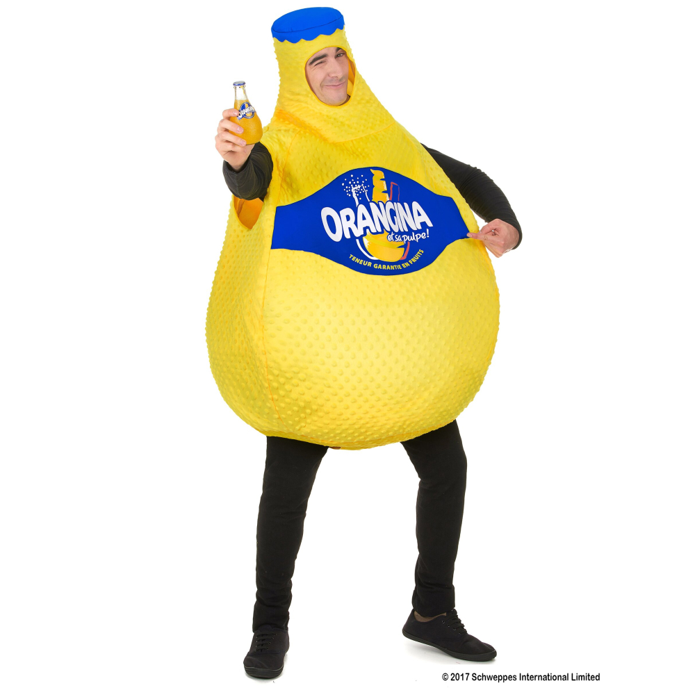 Orangina Bottle Costume for adults