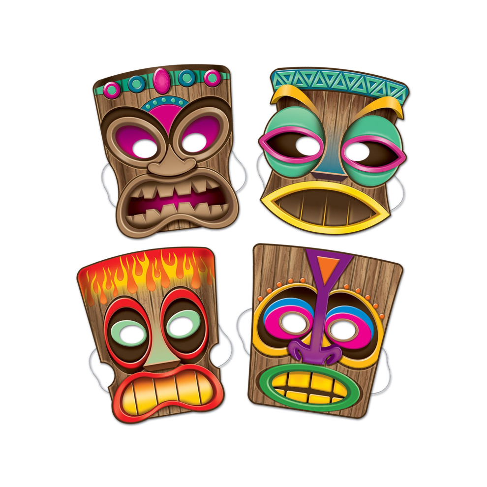 4 Tiki Masks