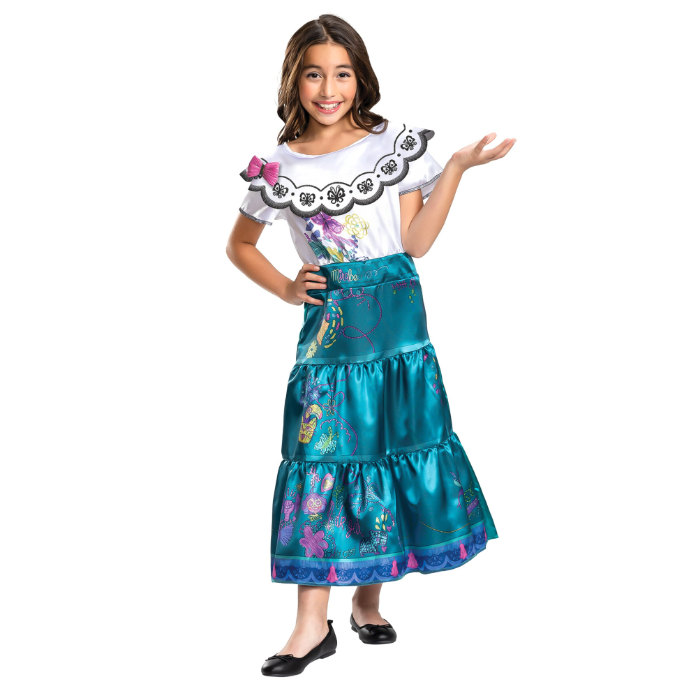 (5 - 6 years (109 - 126 cm))) Mirabel deluxe Encanto child costume