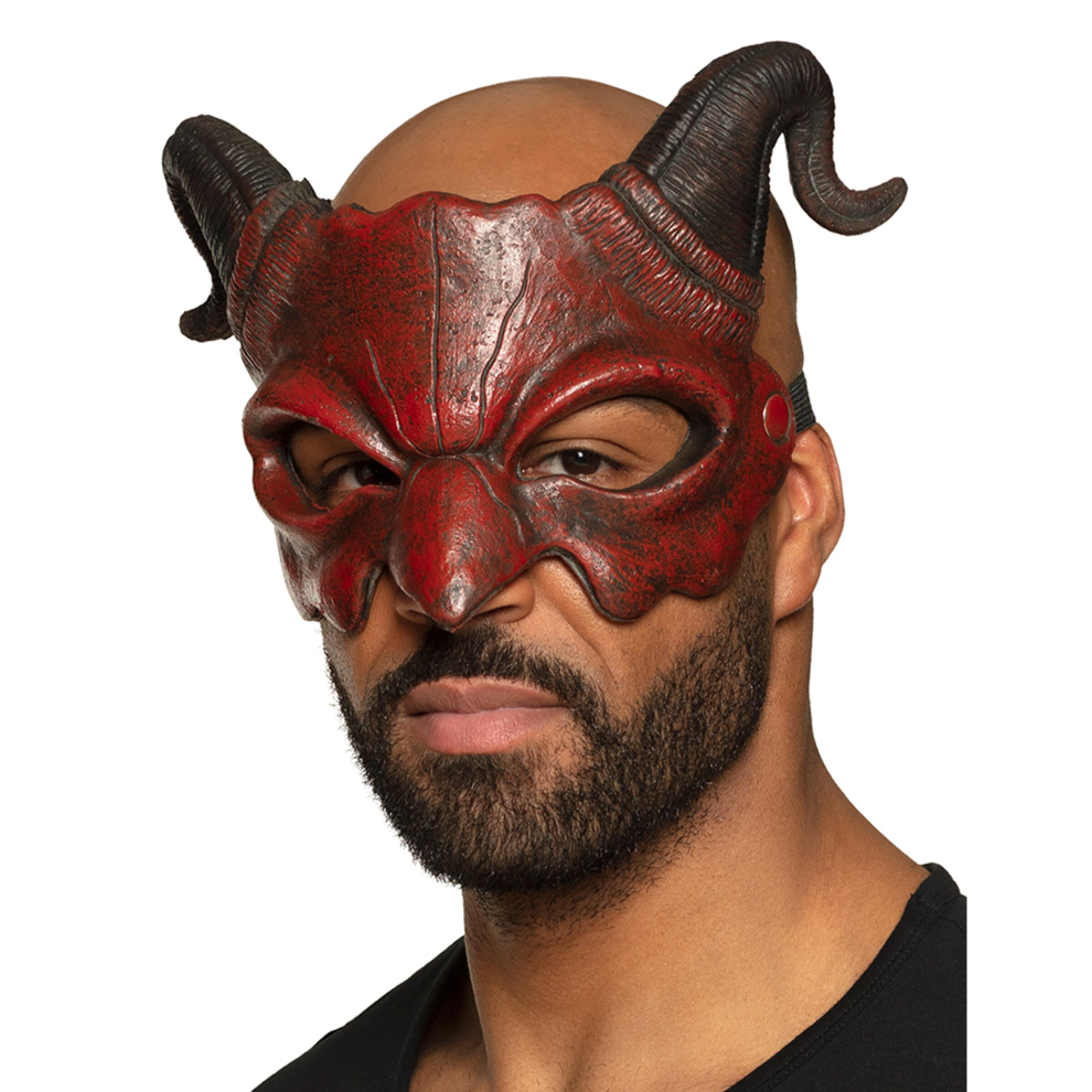 Adult demon half mask