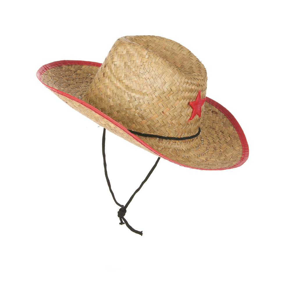 Children's straw western cowboy hat