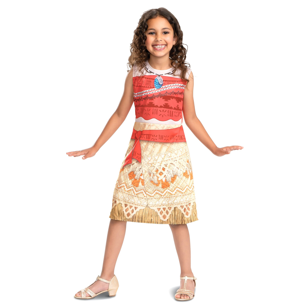 (5 - 6 years (109 - 126 cm))) Basic Moana costume for girls