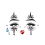 Rubies Harlequin adhesive face jewelry 2