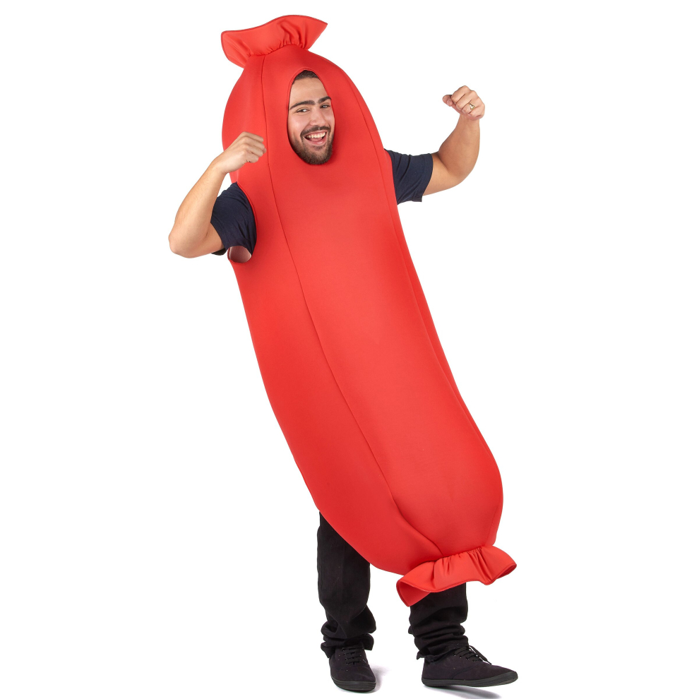 Adult red sausage costume