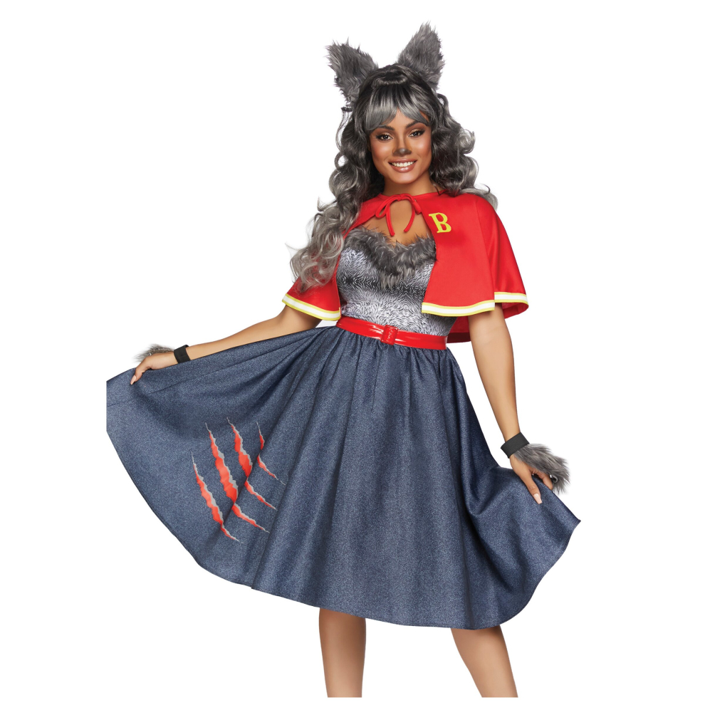 Luxury sexy werewolf student costume for women