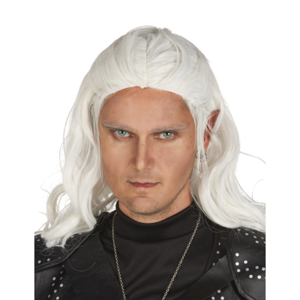 Adult white elf wig