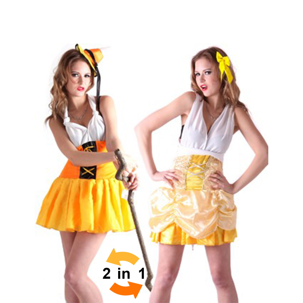 (Large) Reversible girl of the Alps and princess woman costume