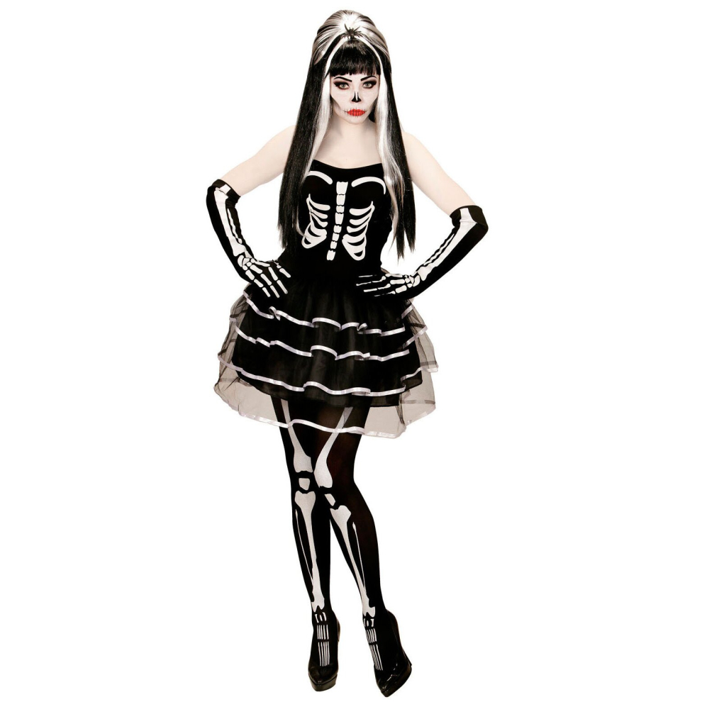 Rubies Women's Halloween Bouffant Tutu Skeleton Costume