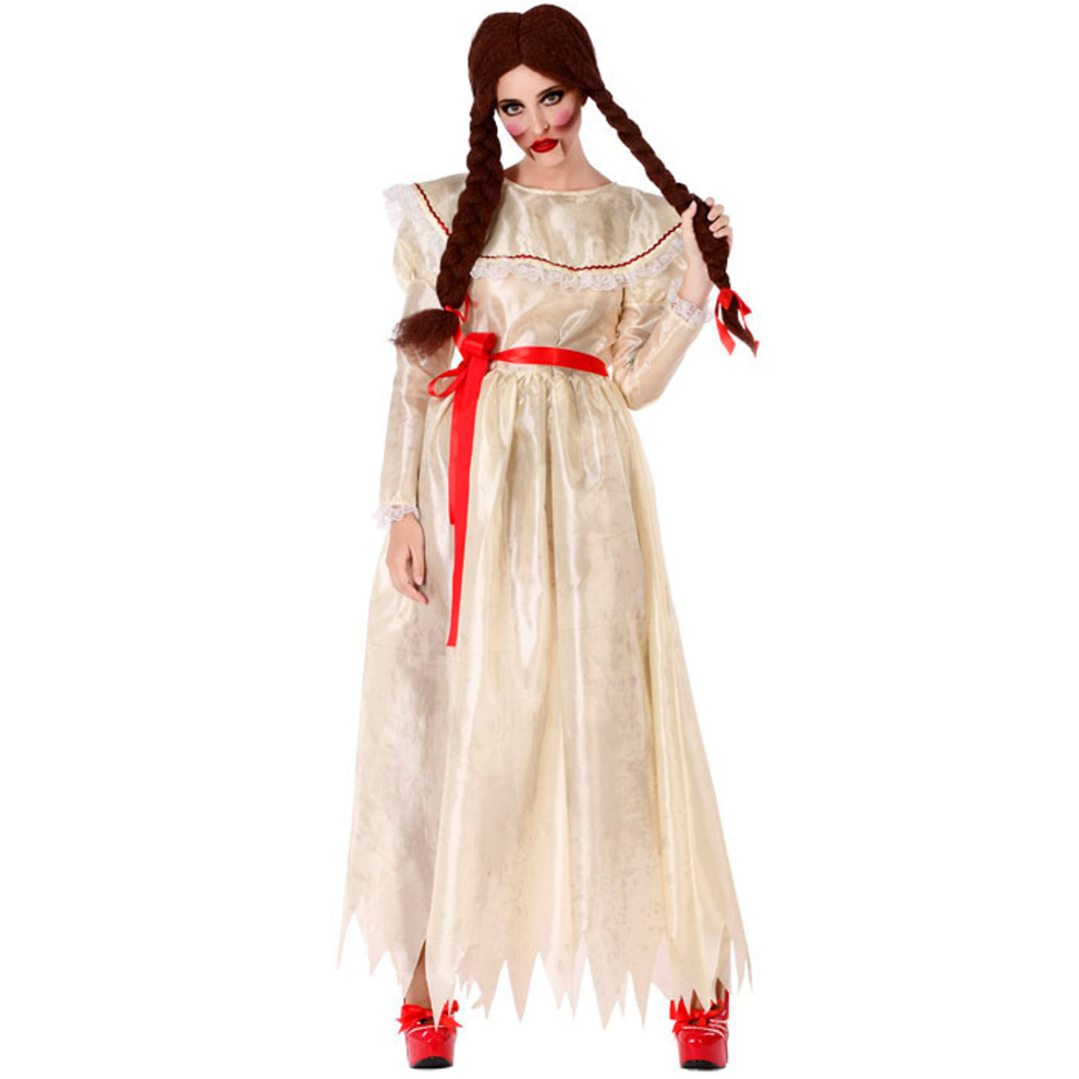 Vintage evil doll costume for women