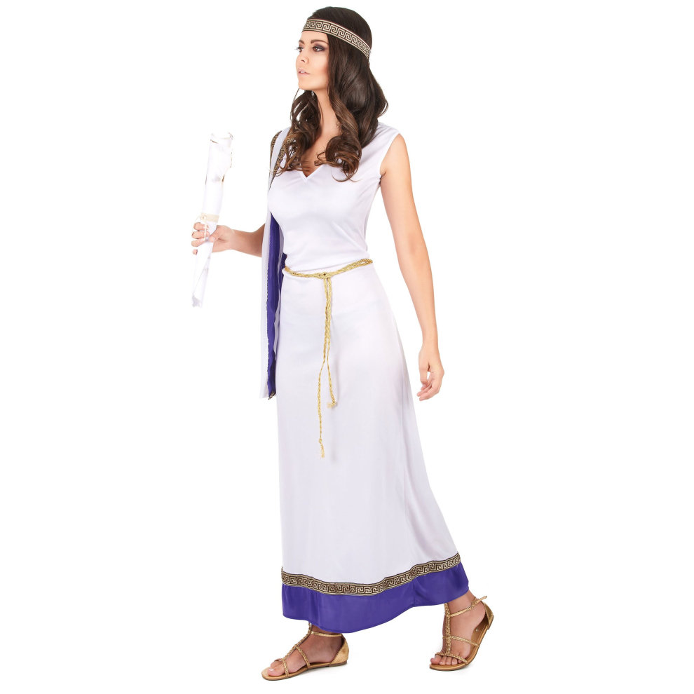 Women's long purple Roman costume