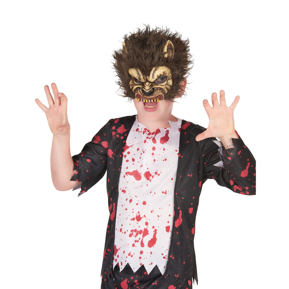 Child werewolf latex mask