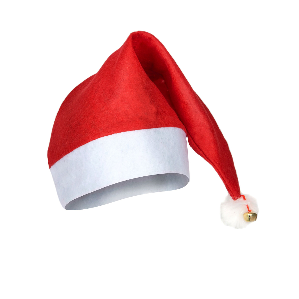 Rubies Christmas Hat With Bell For Adults Red/White/Golden