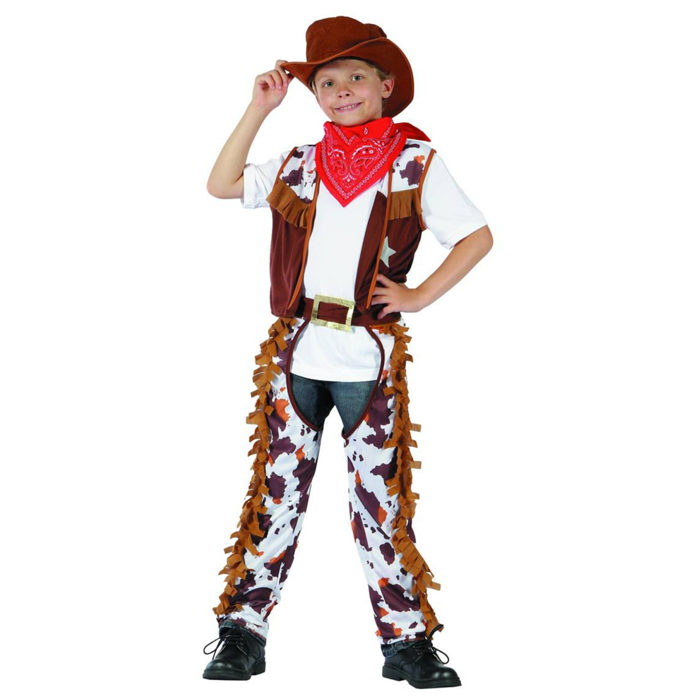 (S 4-6 years (110-120 cm)) Boy's cowboy sheriff costume