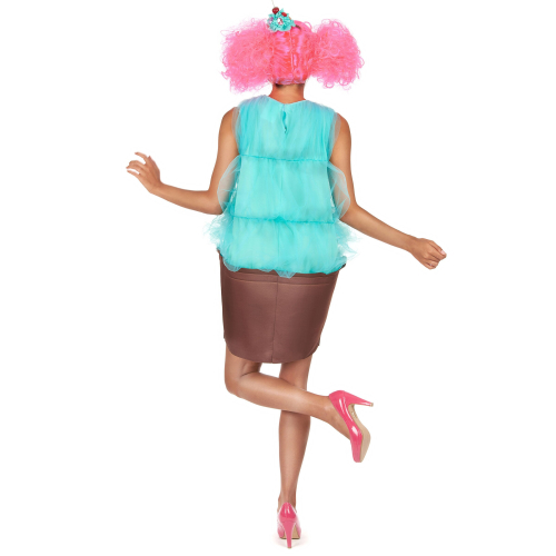 Rubies Turquoise cupcake kostuum voor dames 2