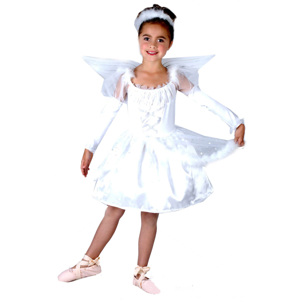 (M 7-9 years (120-130 cm)) Girls' angel costume