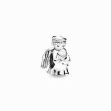 925 Sterling Silver Clear Snowflake Angel of Love Crown O Mom Charm DIY fine beads Fit Pendant Charm Bracelet Jewelry