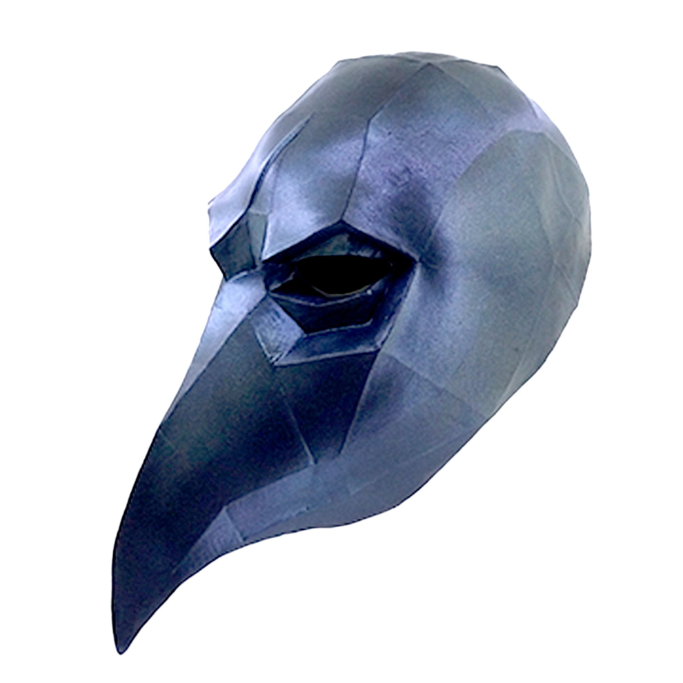 Low poly raven mask